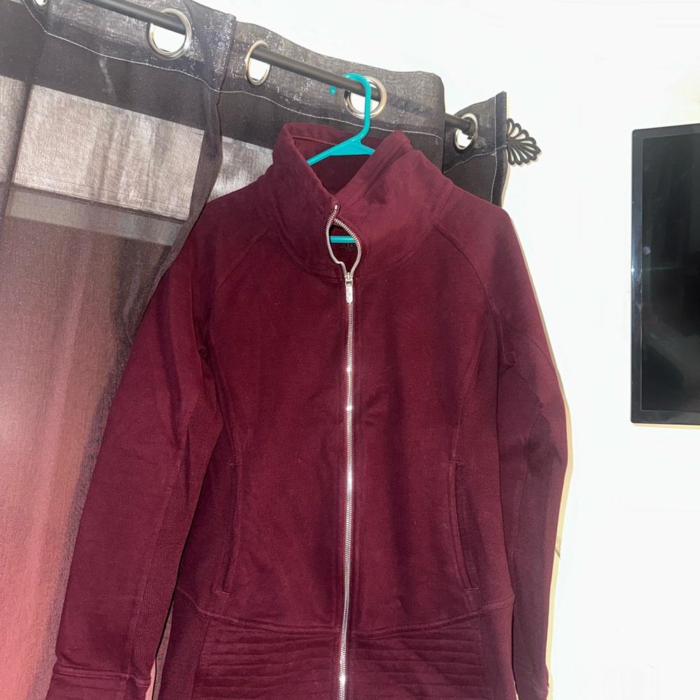 Lululemon Zip Up Burgundy Jacket